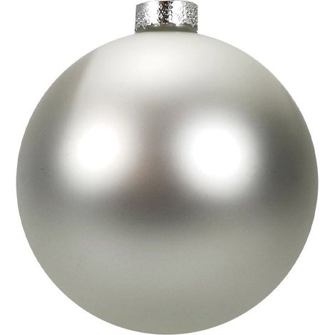 Palline per albero di natale in vetro color Argento da Ø 2 cm set da 50 pezzi (1/2)