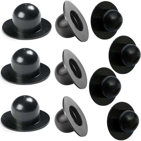 Packung mit 10 Intex-Poolstopfen, Ersatz-Bodenstopfen für Poolfilterpumpen, kompatibel mit Intex-Pools (schwarz)
