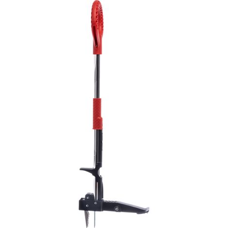 Venteo – Désherbeur manuel Rootslayer – Extraction racinaire efficace – Pédale d'appui pour sols denses – Manche long ergonomique