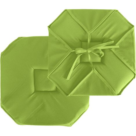 Galette de Chaise Uni "Basic" 40x40cm Anis