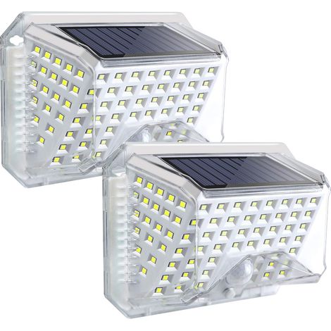 Lampes solaires extérieur angle 270° LED détection mouvement étanche jardin balcon porche (1/5)