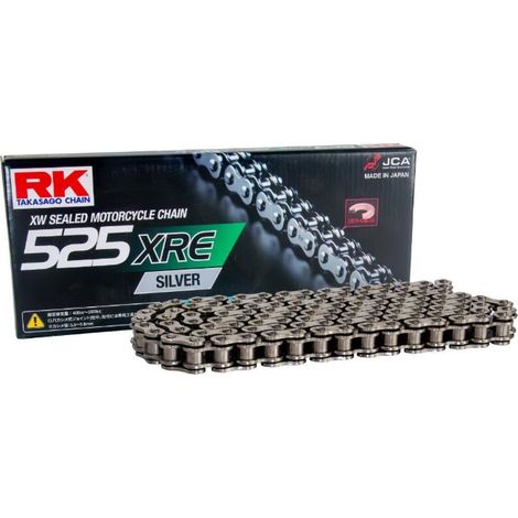 CADENA DE TRANSMISIÓN RK 525XRE-108 (XW-RING) CON LENTE (CLF) INCLUIDA, COLOR ESTÁNDAR (CAPACIDAD: HASTA 1000 CCM) (42 KN)