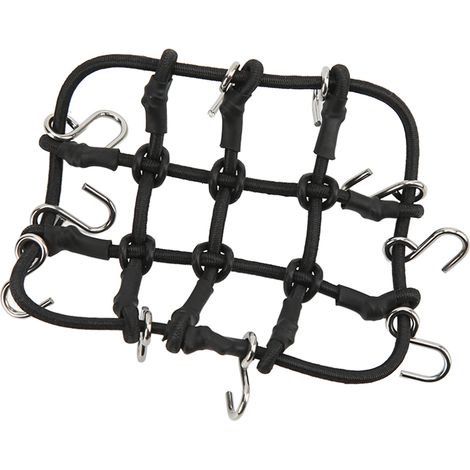 Filet de toit en caoutchouc et acier inoxydable pour voiture RC Xiaomi Jimny, noir, 1 pièce (1/5)