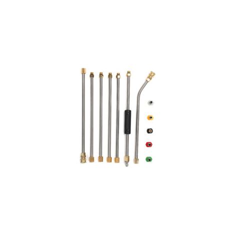 Kit de baguette d'extension pour nettoyeur haute pression avec 5 embouts de buse pour l'irrigation de l'agriculture de pelouse de jardin