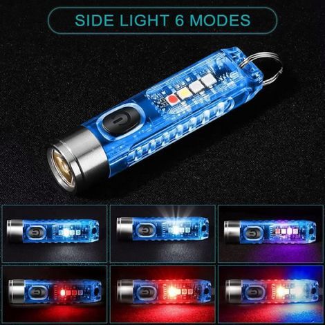 Lampe de poche LED - - Rechargeable - Extérieur - 200m - 8 modes - Stroboscope (1/4)