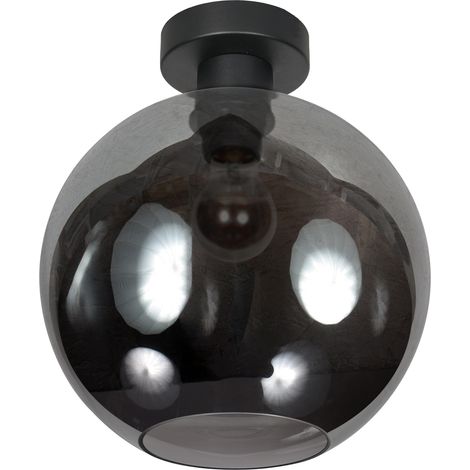 Steinhauer - plafoniera - Bloeba - nero - vetro metallo - Ø 30cm (1/2)