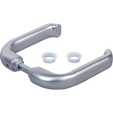 Locinox – Paire de poignées doubles en acier inoxydable pour carré de 8mm – Longueur 90mm – Esthétique robuste pour projets d'amélioration maison (1/2)
