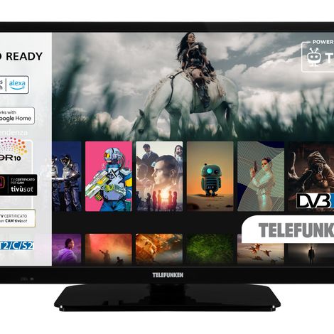 Telefunken TE24550B45I2ET 61 cm (24 pollici) Smart TV Wi-Fi Nero 220 cd/m² (1/3)