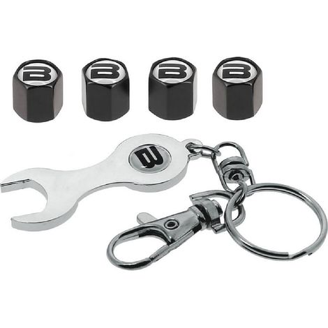 Bouchons de valve B noirs + cle - Butzi
