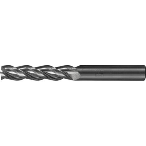 PFERD TOOLS Fraise VHM Ø20 mm, 3 dents, 4xDC, chanfrein 0,35 mm, non revêtue, tige HA, Performance Aluminium