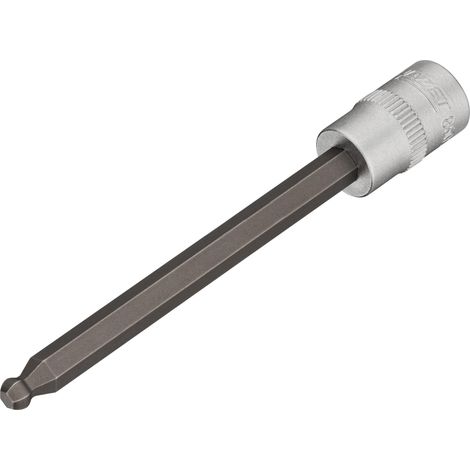 Hazet 8501Kk-4 Inserto Chiave A Bussola Per Giravite Con Testa Sferica Per Il Sensore Di Giri Motore, Argento, Attacco Quadro, Cavo, 6.3 mm 1/4 di Pollice