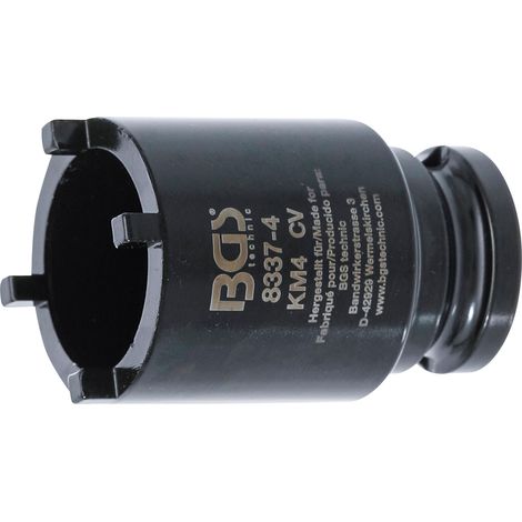 Llave de vaso BGS 8337-4 acero cromo vanadio 12,5 mm (1/2)