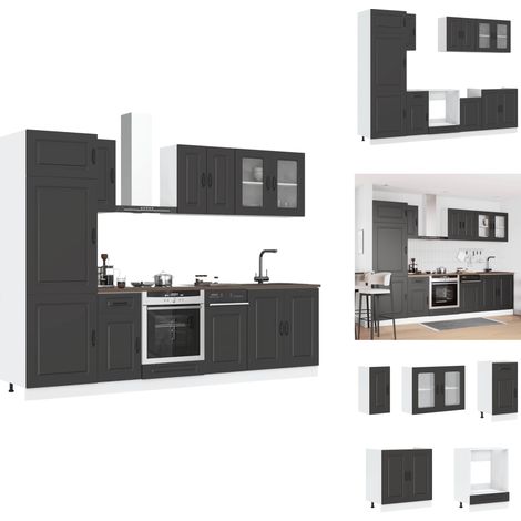 Ensemble d'armoires de cuisine 8 pcs Kalmar bois d'ingénierie - Ensemble D'armoires De Cuisine - Ensemble D'armoires De Cuisine - Ensemble D'armoires - Armoire De Cuisine (1/5)