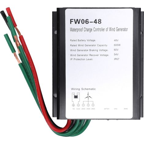 Contrôleur de Charge d'éolienne MPPT 48V Led IP67 résistant à l'eau automatique pour générateur 0 à 600w (1/5)