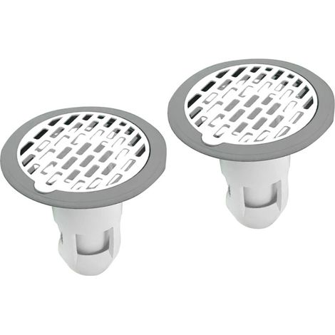 (2 Pack, Gray) Kitchen Bathroom Plumbing Floor Drain, Shower Sink Floor Drain Odor Eliminator