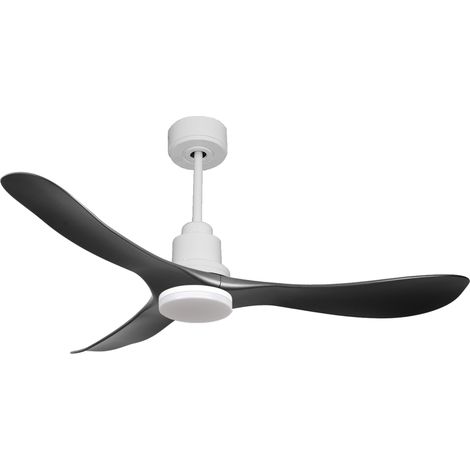 Ventilatore da soffitto Reversibile Termostato Dimmabile Wifi Motore CC Tetti inclinati Telecomando Luce a tre toni Hypersilence Memoria Shopify Vendible (AUTOMATICO) PURLINE TiomanD132C04LED64452