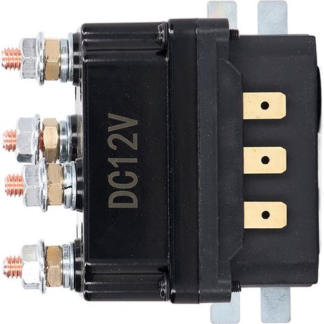 Treuil Relais 250A Bobine en Laiton Performance Stable Contacteur Solénoïde pour Quad 12V (1/5)