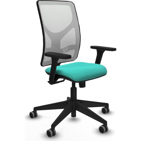Chaise de bureau piqueras y crespo Motilla blanc simili cuir (1/2)