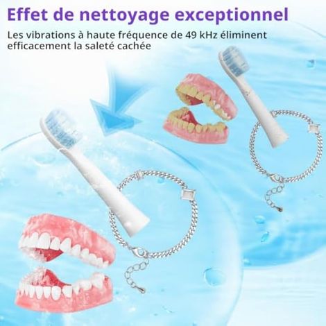 Nettoyeur Ultrasonique 49000Hz, 340mL avec UV, 4 Modes et Minuteur (1/4)