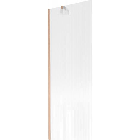 Paroi de baignoire Mexen Next 1 battant 70 x 150 cm, rayures, cuivre brossé - 895-070-000-00-09-65 (1/5)