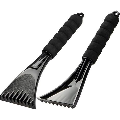 Grattoir à givre 2 en 1 pour voiture, raclette déneigement pare-brise et fenêtre avec poignée antidérapante, outil de dégel et déneigement multi-surfaces (1/5)