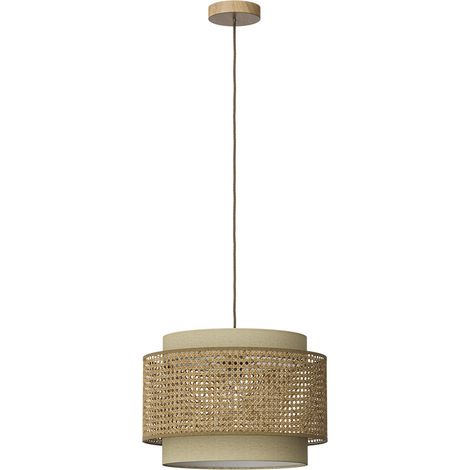 Deckenlampe Morten, Rattan/Creme, 45 x 31 cm, Vicco (1/5)