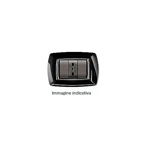 Placca Mylife 7 Moduli Nero ( ELETTROCANALI cod. ECL2987N )