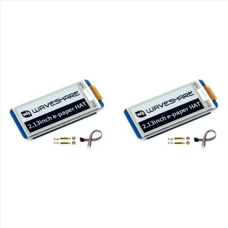 Écran LCD E-Ink HAT 2,13 pouces, blanc, bicolore, 250 x 122 pixels, pour imprimantes 4B/3B+/3B/2B/Zero (1/4)