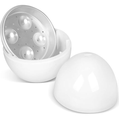 Cuiseur à œufs créatif pour micro-ondes en forme de poulet, capacité de 4 œufs, idéal pour le petit-déjeuner, coupe-œufs gratuit