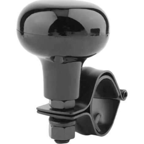 Pomello del volante, pomello del volante per trattore/tosaerba, pomello girevole nero universale per auto, maniglia girevole resistente (1/5)