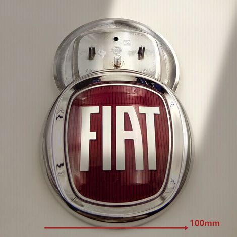Emblème FIAT en acrylique de 10 cm (1 pièce) - Calandre avant, pare-chocs arrière, hayon, coffre