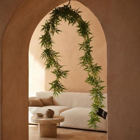 180cm Artificial Bamboo Hanging Garland - Premium Quality (1/4)