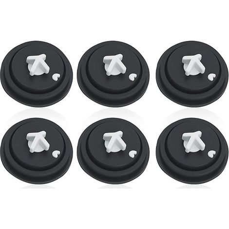 Un juego de 6 piezas que incluye anillos de sellado para la descarga del inodoro, anillos de sellado para la descarga del inodoro y anillos de sellado de membrana de entrada lateral para el mantenimie (1/5)