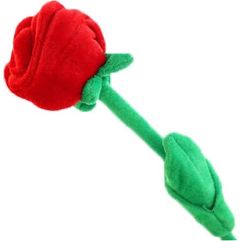 Plüschblume, künstliche Plüschrose mit langem, flexiblem Stiel, 32 cm (12,6 Zoll) realistische Stoffrose (1/5)