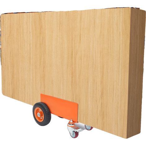 Carro portapaneles, acero aleado, capacidad de carga de 300 kg, 45 x 31,5 x 25,5 cm, ruedas neumáticas de 20,32 cm, requiere montaje. (1/4)