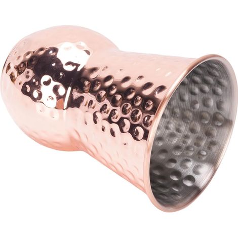 Hammered 400ml Stainless Steel 304 Cup, Rose Gold Drinking Cup for Cocktails, Wine, Water Unique Design with Hammered Texture, Smooth Finish, Tumbler for Travel and Office (1/5)