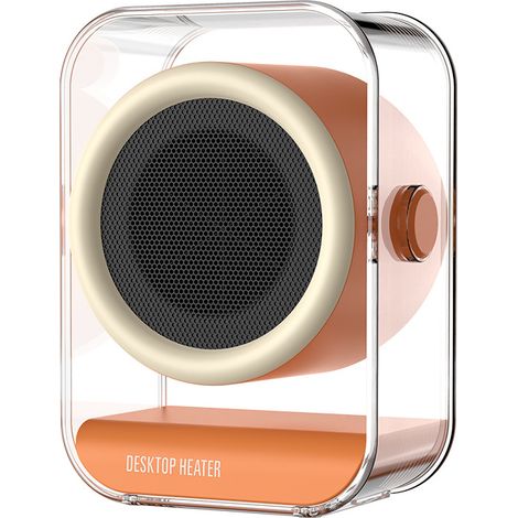 Mini radiateur de bureau à résistance chauffante Chauffage instantané sans flamme nue, ultra silencieux ≤36dB, économie énergétique, protection coupure en cas de surchauffe, bouton mécanique simple (1/3)