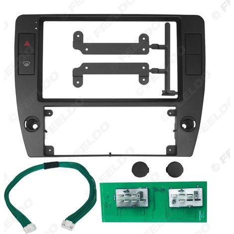 Applicable to Volkswagen Passat B5 models 2004-2008: Android navigation modification frame, large screen frame, audio modification panel, 9-inch screen. (1/5)