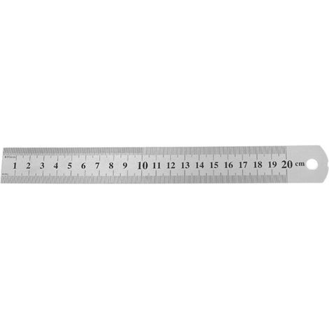 Règle et réglet Règle en Acier Inoxydable 20cm Règle Metallique Taille Double Face Regle Menuisier Antirouille Durable pour Etudiants Ingénieurs Architectes Enseignants Designers Bureau-RAPANDA (1/5)