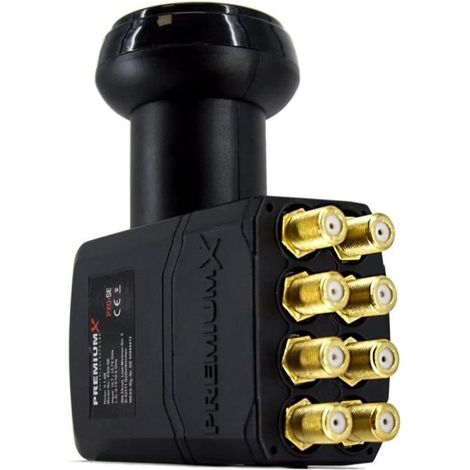 Octo LNB 4K - PremiumX - 8 voies - 0.1dB - Compatible 4K UHD - Résistant aux intempéries (1/4)