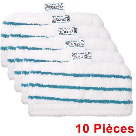 Lot de 5 tampons de Nettoyage de Rechange lavables Lingettes en Microfibre pour Balai Vapeur Black & Decker FSM1610/1630 (1/4)