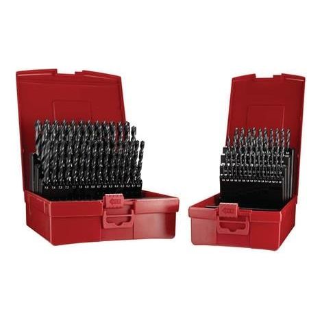 Juego  de brocas  espirales A190  DIN 338  TipoN D.1-10x0,1mm  HSS 91pzs.Caja  plástica DORMER (1/2)