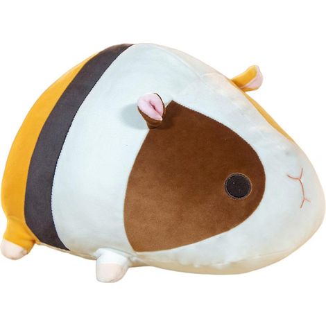 Meerschweinchen-Plüschkissen, weiches braunes Kuscheltierkissen, 50 cm, für Kinder, Jungen und Mädchen, Dekokissen (1/5)