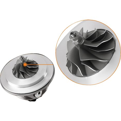 Turbokartusche, Metallkonstruktion, Abmessungen 15 cm x 15 cm x 15 cm, Gewicht 1880 g, Herstellernummer 06J145701B, Vergleichsnummer 06J145701BX (1/5)