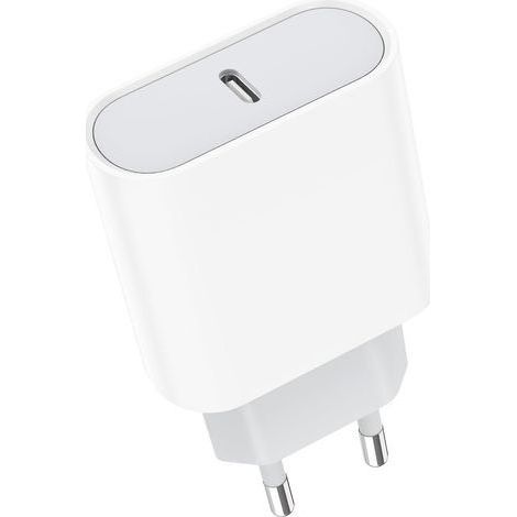 Chargeur USB C, prise rapide 20 W, adapté pour iPhone 16/16 Pro/16 Pro Max/16 Plus/15/14/13/12/11/SE 2020/X/XS, Pad Pro, Airpods, Galaxy, Pixel, Type Adaptateur secteur mural C (1/5)