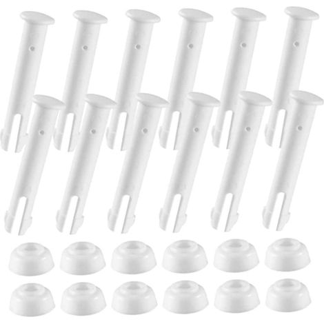 Pins Et Joints - Pour Piscines Métalliques Rondes 13 À 24 Pieds - ABS - 12 Pièces (1/4)