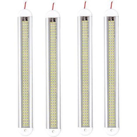 Kit de 4 lampes LED blanches pour habitacle automobile, 12 V, compatible avec la plupart des véhicules (1/5)