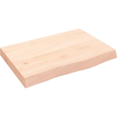 Maison Exclusive - Comptoir de salle de bain 60x40x(2-6) cm bois massif non traité
