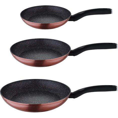 Set 3pcs sartenes VENUS aluminio forjado, aptas inducción (1/5)