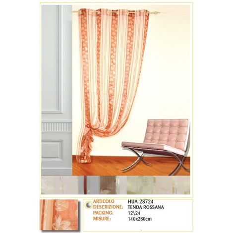Tenda Arredamento per interni rossana 140 x 280 cm Vari Colori
